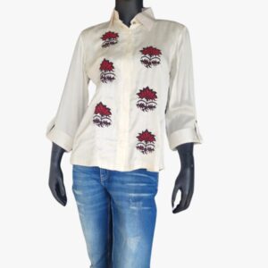 Maroon and Black Floral Modal