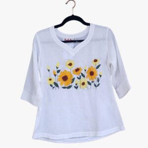 Sunflower row on Chest