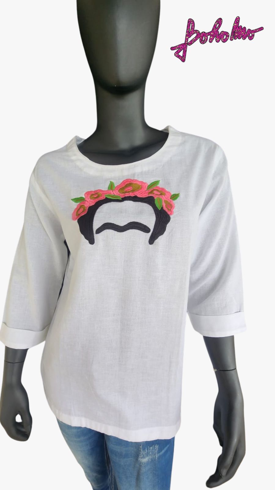 White Cotton Frida top_1